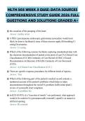 HLTH 503 WEEK 3 QUIZ&colon; DATA SOURCES COMPREHENSIVE STUDY GUIDE 2026 FULL QUESTIONS AND SOLUTIONS GRADED A&plus;
