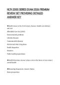 HLTH 2000 SERIES EXAM 2026 PREMIUM REVIEW SET PROVIDING DETAILED ANSWER KEY
