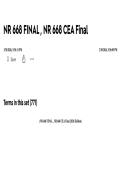 NR 668 Final Exam and CEA Review &ndash; Questions and Answers