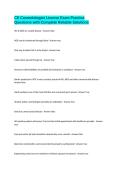 CE Cosmetologist License Exam Practice Questions with Complete Reliable Solutions