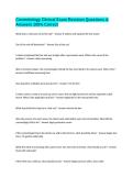 Cosmetology Clinical Exam Revision Questions & Answers 100&percnt; Correct