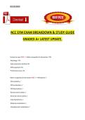 NCC EFM Exam Breakdown & Study Guide &vert; Latest Update &lpar;A&plus; Grade&rpar;