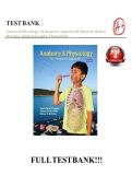 ANATOMY & PHYSIOLOGY&colon; AN INTEGRATIVE APPROACH 4TH EDITION &ndash; COMPLETE TEST BANK ALL CHAPTERS 