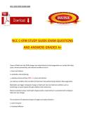 NCC C-EFM Study Guide Exam &ndash; Questions and Answers &lpar;A&plus; Grade&rpar;