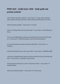 PNVN 1631 &ndash; Cardio Exam&comma; 2026 &ndash; Study guide and practice material