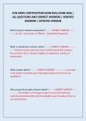CON 3990V CERTIFICATION EXAM REAL EXAM 2026 &vert; ALL QUESTIONS AND CORRECT ANSWERS &vert; VERIFIED ANSWERS &vert; UPDATED VERSION