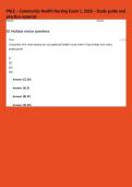 PNLE &ndash; Community Health Nursing Exam 1&comma; 2026 &ndash; Study guide and practice material