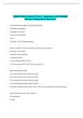CSMLS MLA Practice Test 2 - Questions with Verified  Answers &lpar;Guaranteed Success&rpar; 