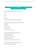 CSMLS MLA Practice Test 1 - Questions with Verified  Answers &lpar;Guaranteed Success&rpar; 