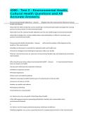 4390 - Test 2 - Environmental Health&comma; Cultural Health Questions and All Accurate Answers&period;