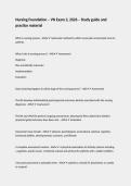 Nursing Foundation &ndash; VN Exam 2&comma; 2026 &ndash; Study guide and practice material