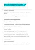 Exam 1 Community NUR4390 Test Questions and Correct Answers&period;