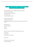 CSMLS MLA Study Set -Questions with Verified  Answers &lpar;Guaranteed Success&rpar; 