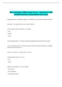 Microbiology CSMLS prep Exam - Questions with  Verified Answers &lpar;Guaranteed Success&rpar; 