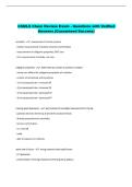 CSMLS Chem Review Exam - Questions with Verified  Answers &lpar;Guaranteed Success&rpar;