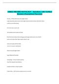 CSMLS REVIEW HISTOLOGY - Questions with Verified  Answers &lpar;Guaranteed Success&rpar; 