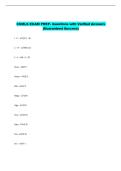 CSMLS EXAM PREP- Questions with Verified Answers  &lpar;Guaranteed Success&rpar; 