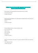 CSMLS -Practice Exam &lpar;DR&rpar;- Questions with Verified  Answers &lpar;Guaranteed Success&rpar;