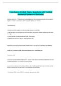 Transfusion CSMLS Exam- Questions with Verified  Answers &lpar;Guaranteed Success&rpar; 