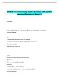 CSMLS Troubleshooting Exam- Questions with Verified  Answers &lpar;Guaranteed Success&rpar;