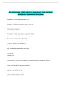 Microbiology CSMLS Exam- Questions with Verified  Answers &lpar;Guaranteed Success&rpar;
