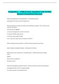 Coagulation &ndash; CSMLS Exam- Questions with Verified  Answers &lpar;Guaranteed Success&rpar; 