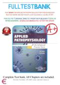 Applied Pathophysiology for the Advanced Practice Nurse 2nd Edition Dlugasch Story Test Bank &ndash; COMPLETE CHAPTERS 1-14 WITH VERIFIED ANSWERS 