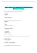 CSMLS Safety Exam- Questions with Verified Answers  &lpar;Guaranteed Success&rpar; 