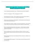 CSMLS Histology Exam- Questions with Verified  Answers &lpar;Guaranteed Success&rpar; 