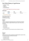 JURI 580 &ndash; Ethical Delivery of Legal Services Quiz &lpar;Full 25 Questions & Answers &vert; Verified 50&sol;50 Score &vert; 2026 Updated&rpar;&period;