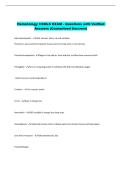 Hematology CSMLS EXAM - Questions with Verified  Answers &lpar;Guaranteed Success&rpar; 