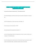 CSMLS EXAM Questions with Verified Answers  &lpar;Guaranteed Success&rpar;