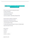 CSMLS Exam- Questions with Verified Answers  &lpar;Guaranteed Success&rpar;