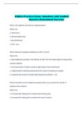 CSMLS Practice Exam- Questions with Verified  Answers &lpar;Guaranteed Success&rpar; 