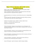 Edpsy 11 Exam 1 Questions with Verified Answers  &lpar;Guaranteed Success&rpar;