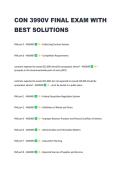 CON 3990V FINAL EXAM WITH  BEST SOLUTIONS 