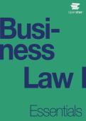 Business Law Essentials - BUS 2201 Comprehensive Study Guide