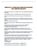 CBRN &lpar;FM 3-11&rpar; EXAM WITH COMPLETE SOLUTIONS 100&percnt; VERIFIED 2026-2027&excl;&excl;