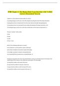 EMR Chapter 6&colon; The Human Body Exam Questions with Verified  Answers &lpar;Guaranteed Success&rpar; 