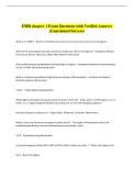 EMR chapter 1 Exam Questions with Verified Answers  &lpar;Guaranteed Success&rpar; 