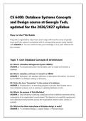 CS 6400&colon; Database Systems Concepts  and Design course at Georgia Tech&comma;  updated for the 2026&sol;2027 syllabus 