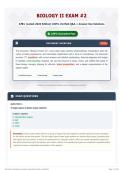 Biology II Exam -2 170&plus; &lpar;Latest 2026 Edition&rpar; 100&percnt; Verified Q&A &plus; Answer Key Solutions