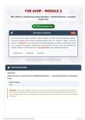 YVR Avop - Module 3 50&plus; &lpar;2026 A&plus; Graded&rpar; Exam-Style Questions   Verified Solutions   Complete Answer Key