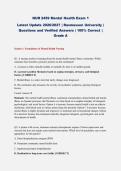NUR 2459 Mental Health Exam 1 Latest Update 2026&sol;2027 &vert; Rasmussen University &vert; Questions and Verified Answers &vert; 100&percnt; Correct &vert; Grade A