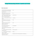 Portage Pathophysiology Module 5- Questions and Answers 