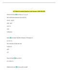 ACT Math Formulas Questions and Answers 100&percnt; SOLVED 