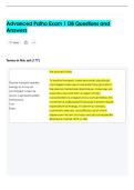 Advanced Patho Exam 1 DB Questions and  Answers 