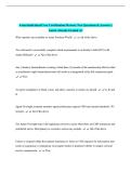 Aetna Individual Core Certification Mastery Test Questions & Answers &vert;  Latest Already Graded A&plus;