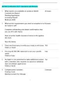 AETNA Certification 2025- Questions and Answers