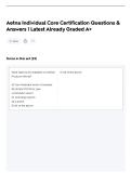 FULL BUNDLE-&colon;&colon;AETNA EXAMS WITH CORRECT ANSWERS 